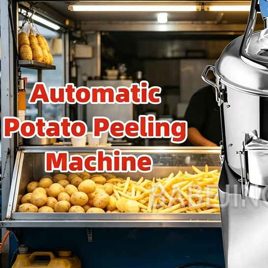 Commercial Potato Peeler - Hochleistungs-Kartoffelschälmaschine aus Edelstahl, vollautomatische Reinigungsmaschine für