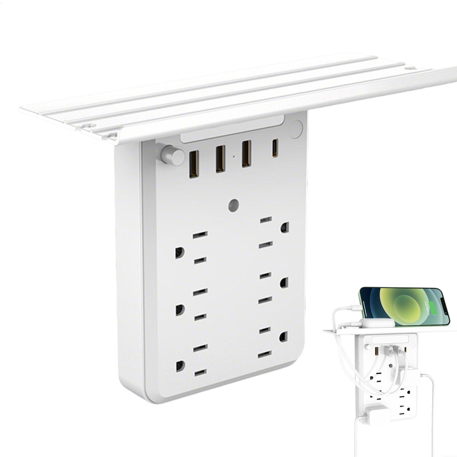 Commercial Kitchen Outlets - Mehrfachsteckdosen-Ladestation mit Ablage, Ladegerät-Regal für Zuhause,