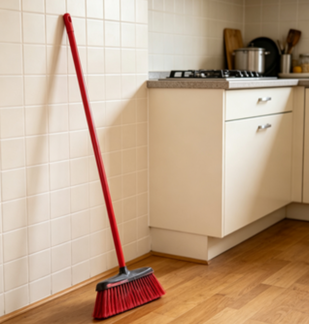 Commercial Kitchen Broom - Meistverkauftes 2er-Pack Rechteckiges Plastikbesen-Set Robuster Bodenwischer