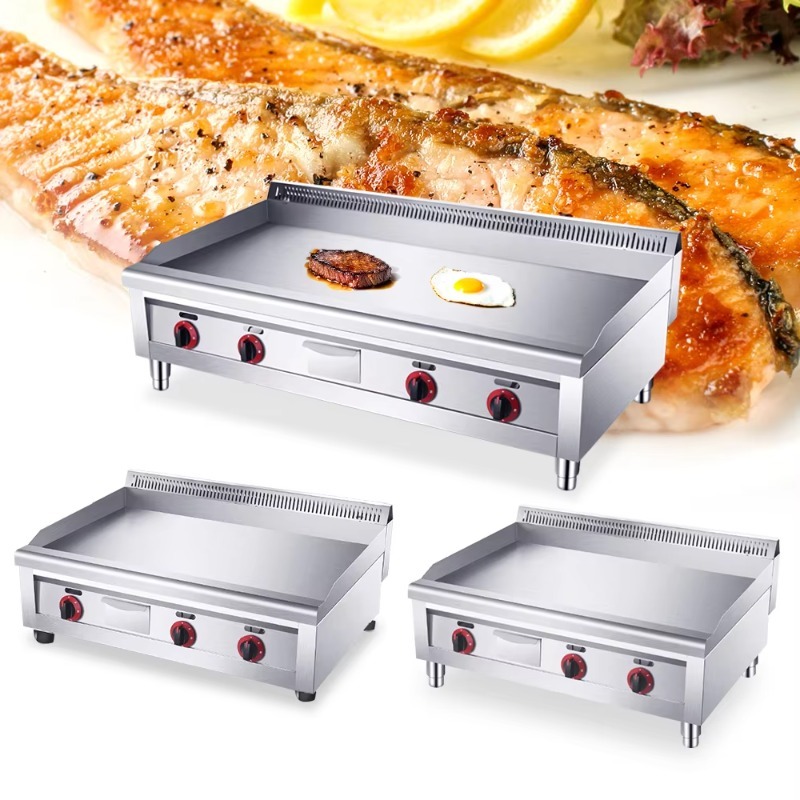 Commercial Kitchen Griddle - 16mm Gewerbliche Restaurantküchen-Ausrüstung Burger-Griddleplatte Professioneller Flachgrill