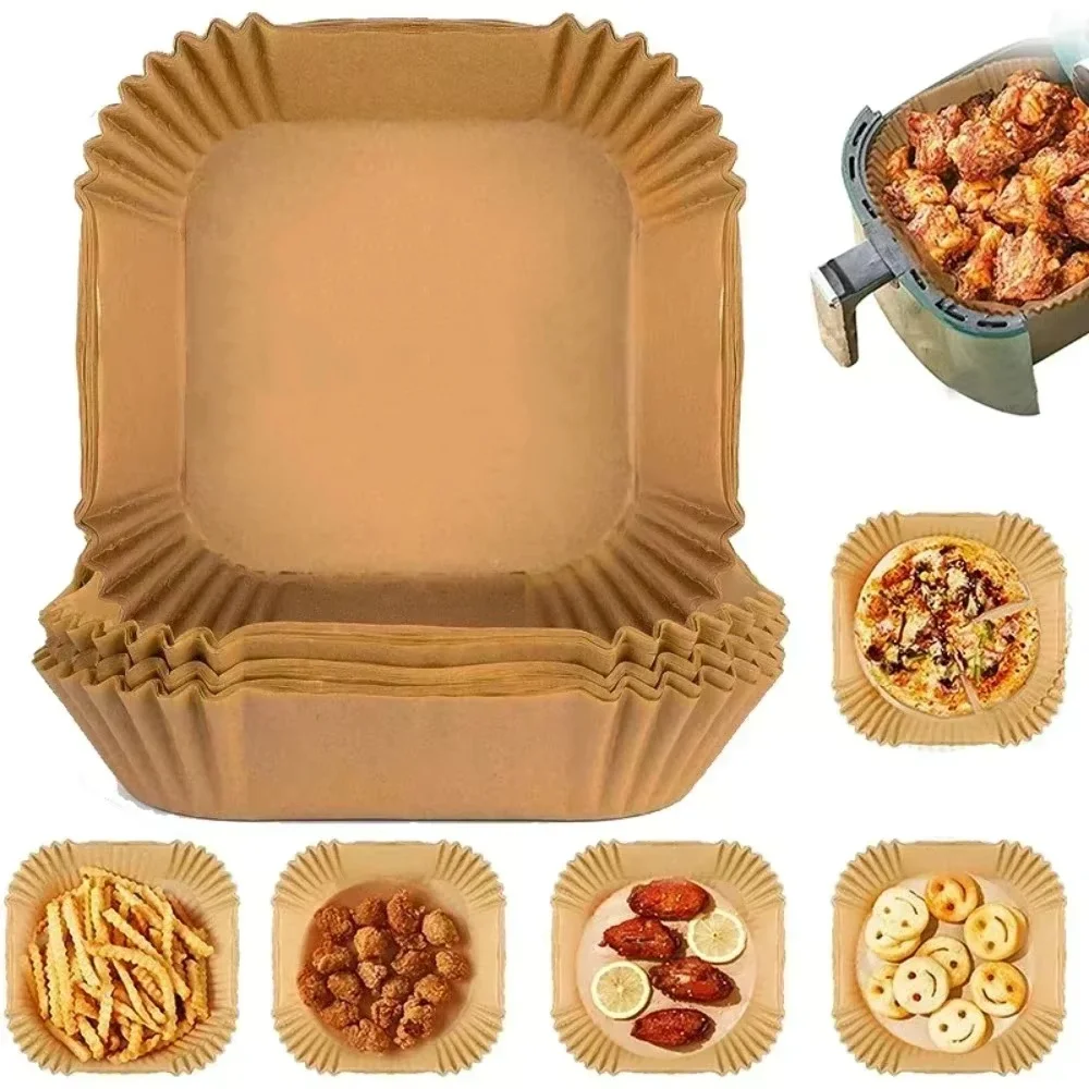 Commercial Kitchen Pots And Pans - 50/100PCS Luft Friteuse Spezielle Papier Tablett