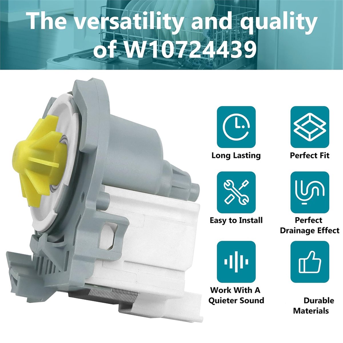 Commercial Kitchen Juicer - (AIMA) W10724439 W10876537 W10348269 Geschirrspüler Abflusspumpenmotor