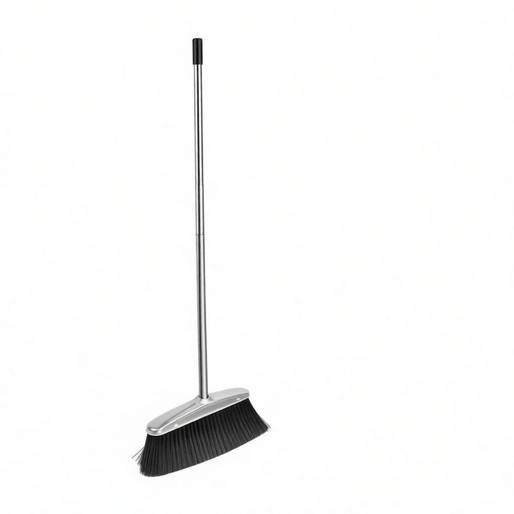 Commercial Kitchen Broom - Kommerzielles Edelstahl-Besen-Kehrschaufel-Set, Verstärkte Kehrschaufel, Haushaltsreinigungswerkzeug, Effizienter
