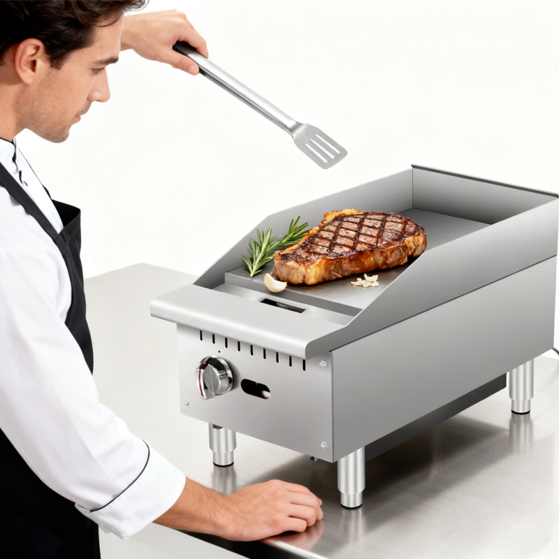 Commercial Kitchen Griddle - Anpassbare Gewerbliche Küchenausrüstung Edelstahl Umweltfreundlicher Gas-Griddleplatte