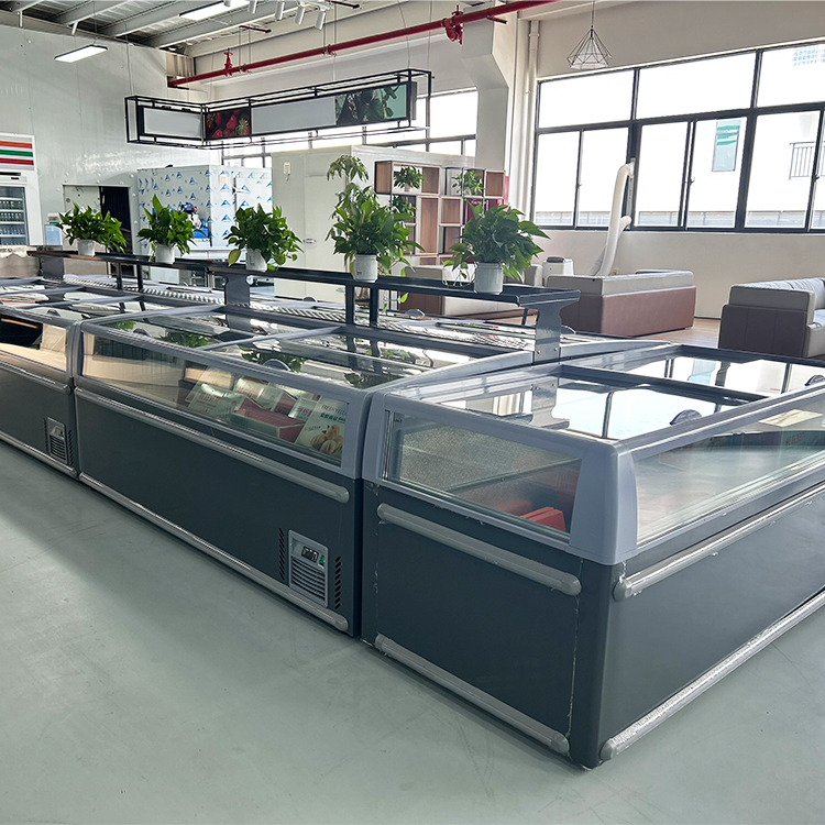 Commercial Chest Freezer - Gewerbliche Tiefkühltruhe mit Schiebetür, Kühlinsel-Vitrine, Tiefkühlinseltruhe