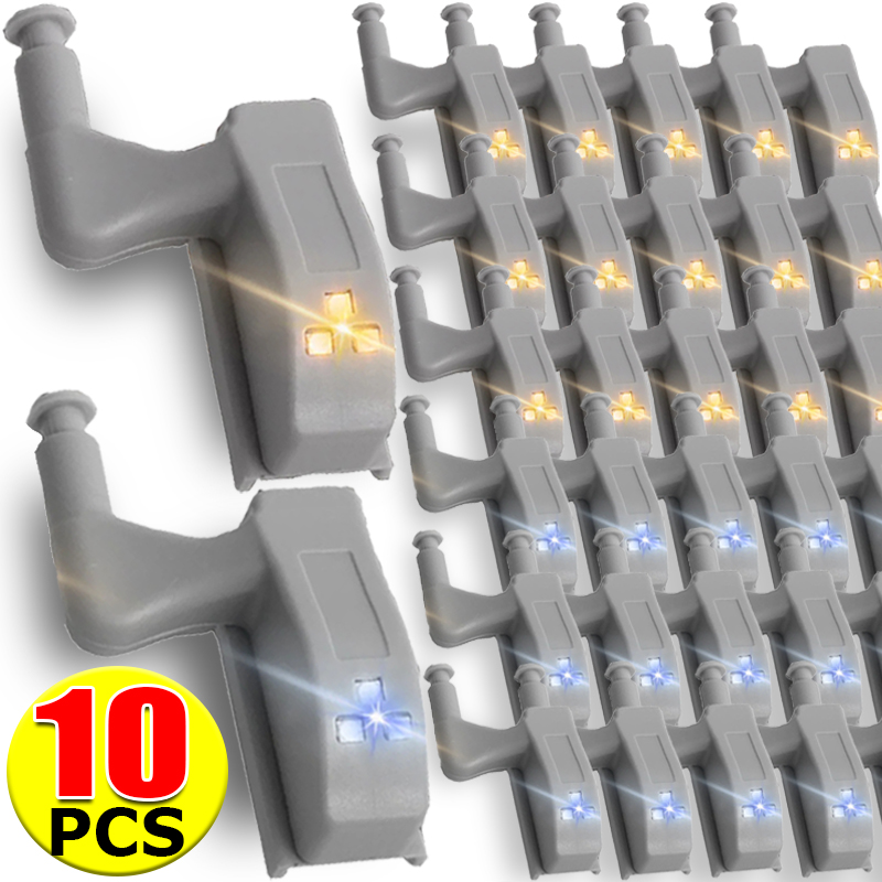 Commercial Kitchen Lighting - 1/10 Stück LED Innenscharnierleuchten Universelle Unterschrank-