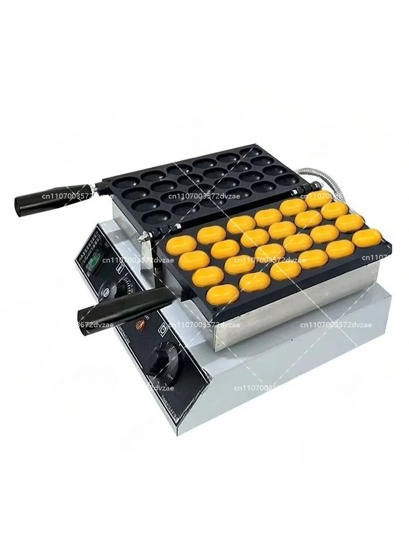 Waffle Maker Commercial - Mini-Oval-Eierwaffeleisen mit Antihaftbeschichtung, Schwammkuchen-Bubble-Waffel-Backmaschine für gewerbliche