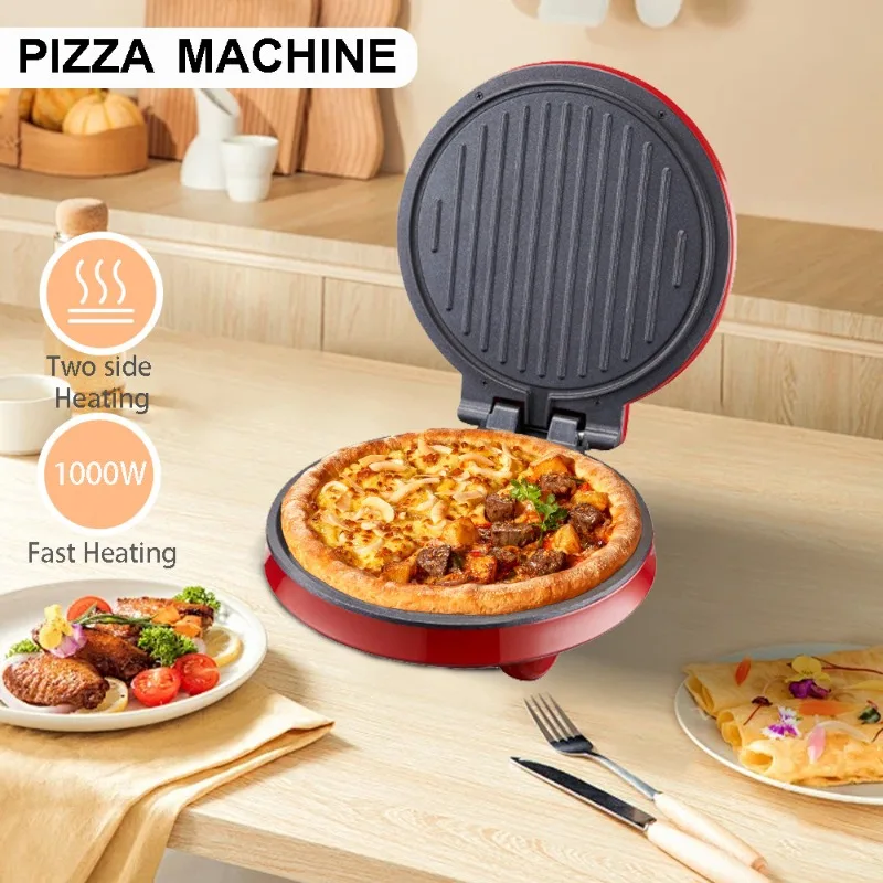 Waffle Maker Commercial - 110V Elektrische Pizzamaschine, Doppelseitig Beheizbare Elektrische