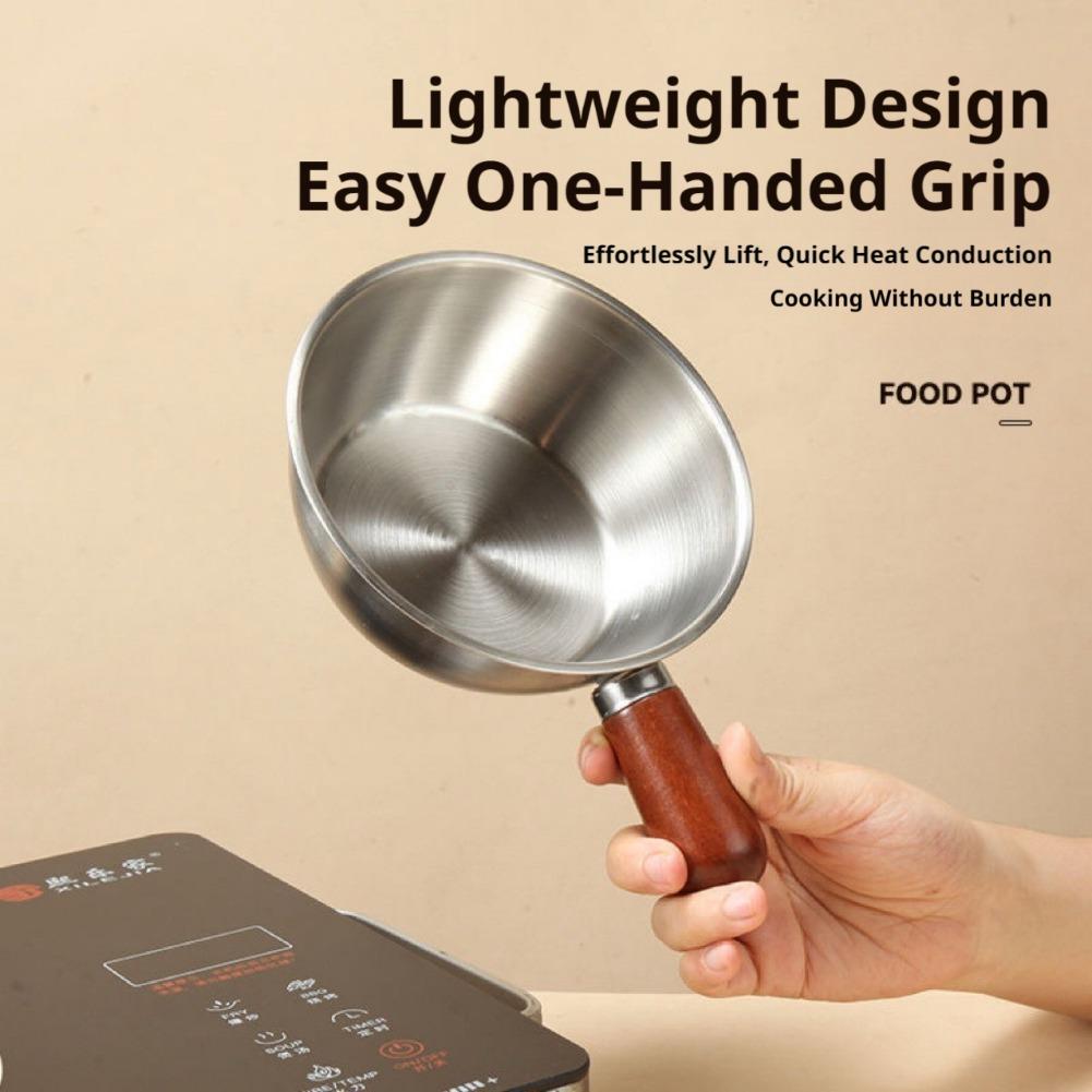 Commercial Kitchen Pots And Pans - Leichter Mini-Bratpfanne mit Holzgriff, Hochwertige Antihaft-Omelettepfanne