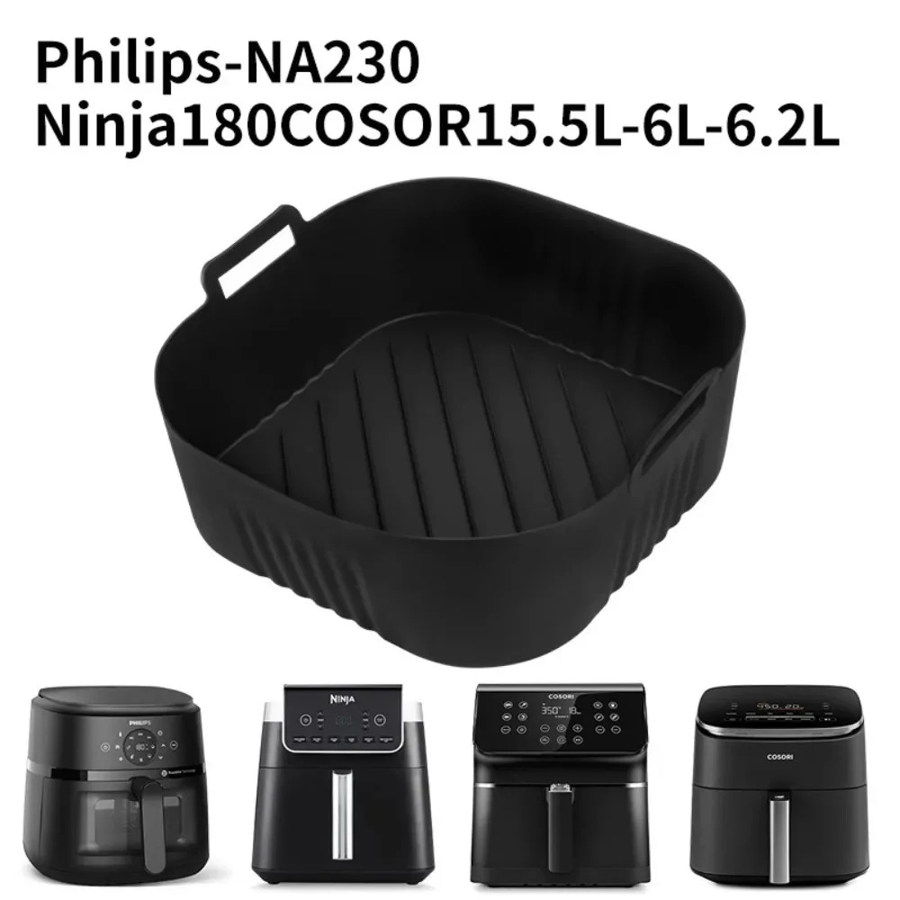 Commercial Kitchen Pots And Pans - Silikon-Luftfritteusenform, Ölfilterstreifen für PhilipsNA230 COSORI6.2L, antihaftbeschichtet,