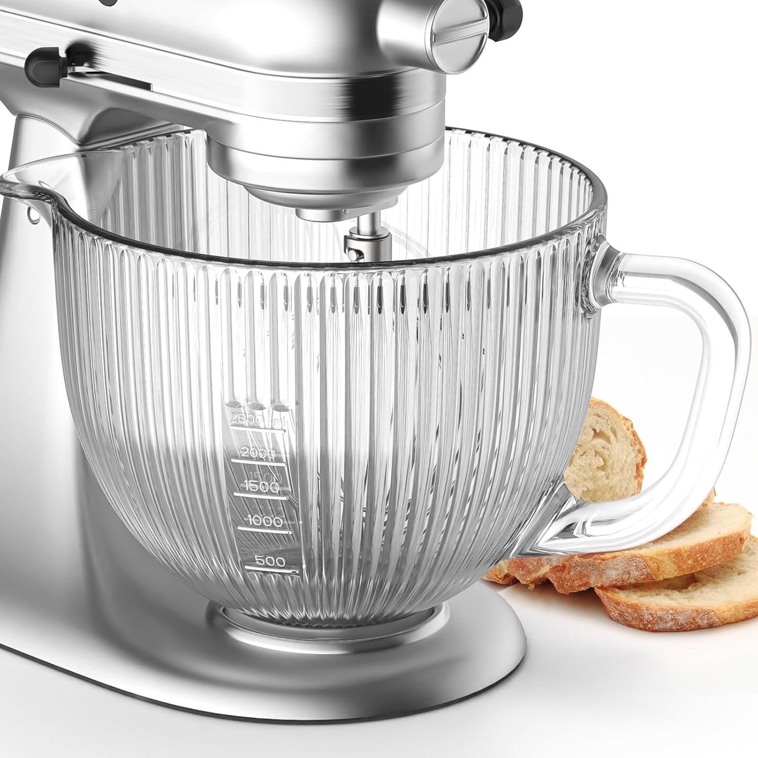 Commercial Kitchen Juicer - GVODE Glasschüssel für Kitchenaid Mixer, 4,5–5