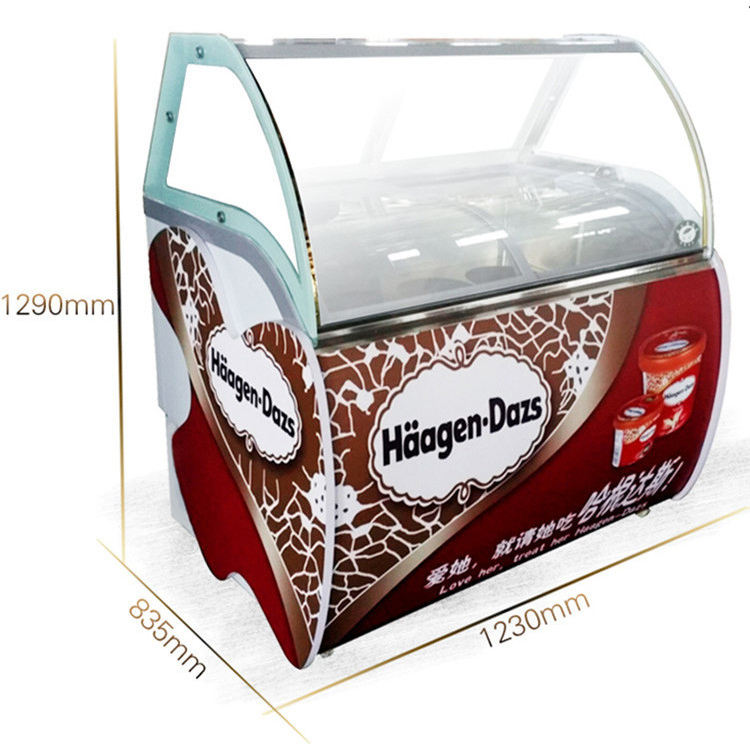 Commercial Chest Freezer - QDMECH Fabrikpreis Harteis-Vitrine Kommerzielle Gefriertruhe