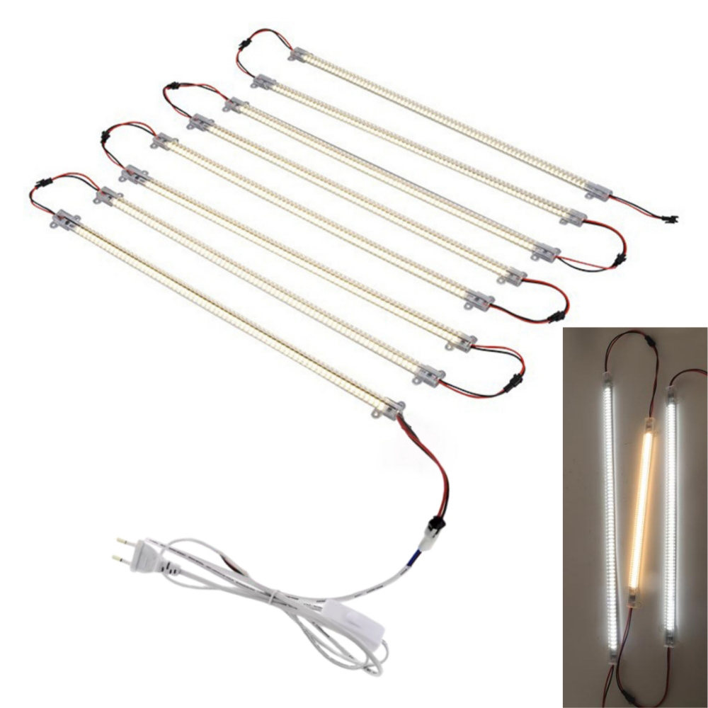 Commercial Kitchen Lighting - 1/2/5/10 Leuchten LED-Schrankbeleuchtung Starre Schalter-Stromversorgungskit 220V