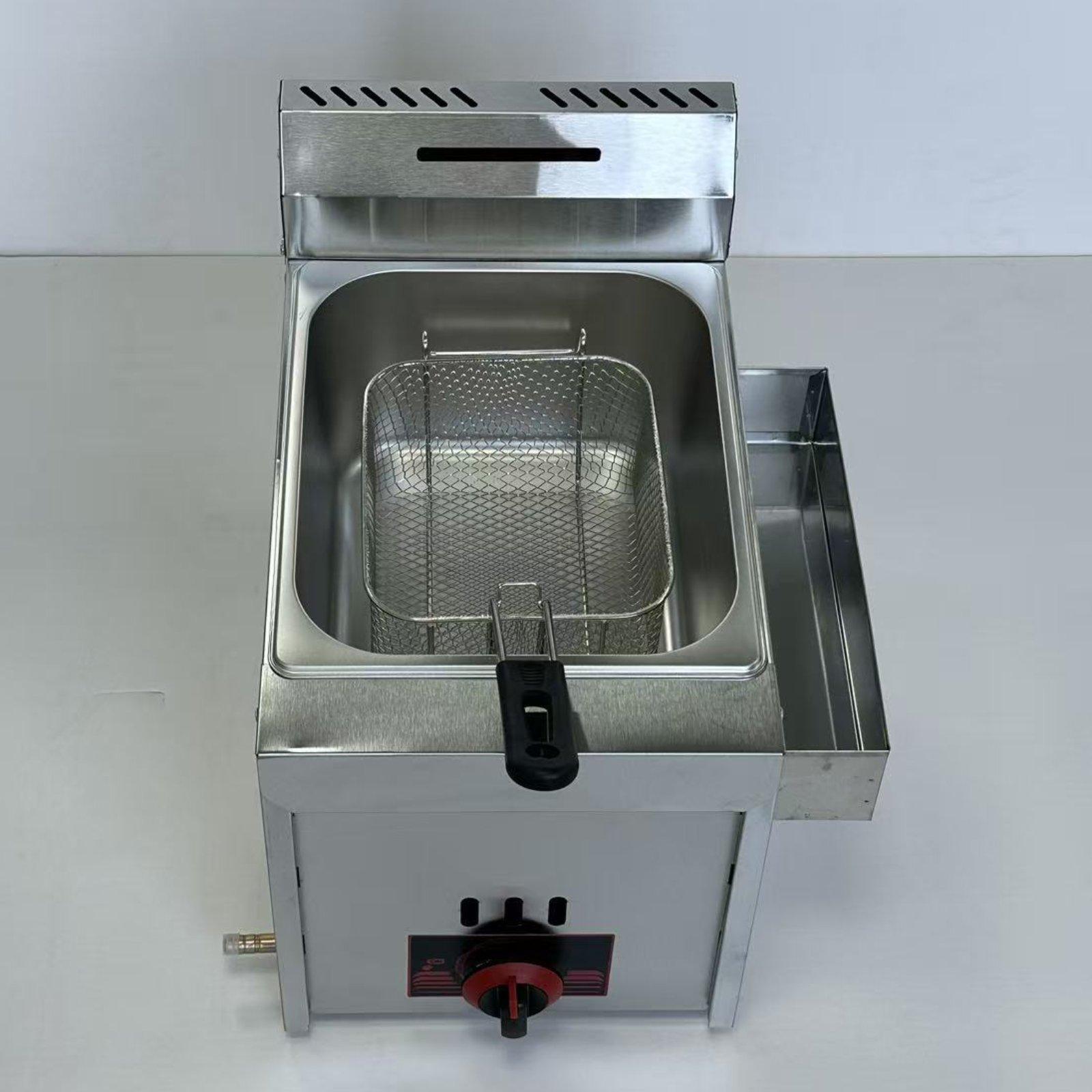 Commercial Kitchen Appliances - Gewerbliche Gasfritteuse, robust, tragbar, wartungsarm, 6L,