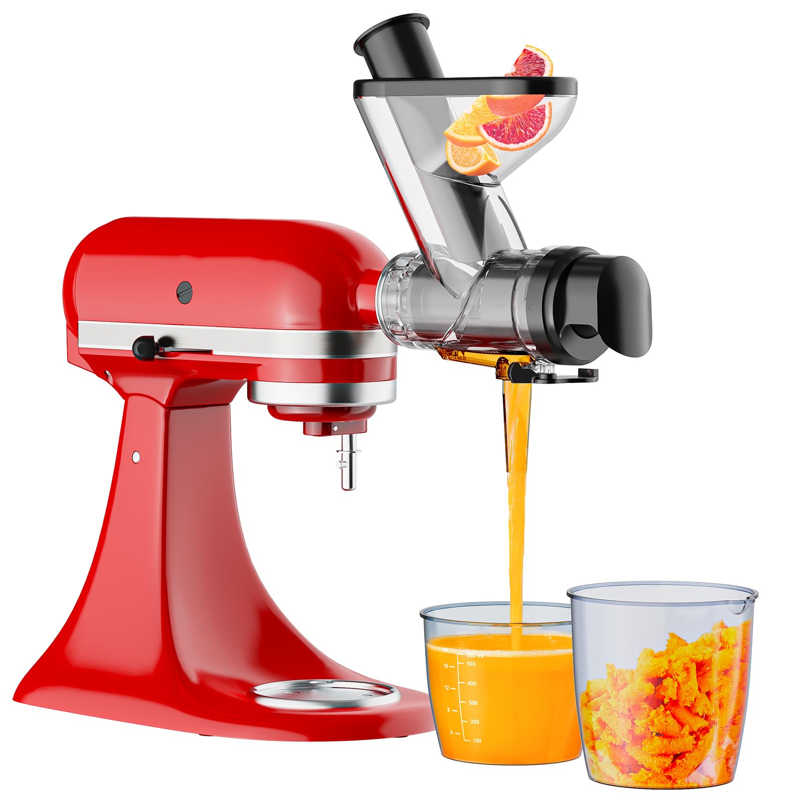 Commercial Kitchen Juicer - Zerkleinerungs-Aufsatz für KitchenAid Standmixer, Langsam-Kaltpress-Entsafter mit