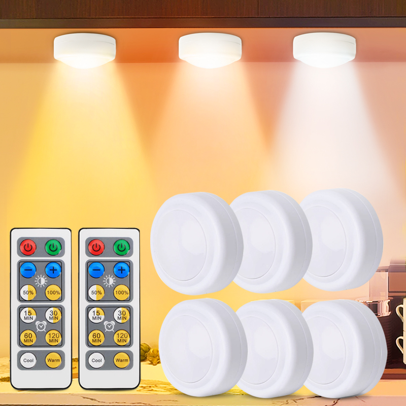 Commercial Kitchen Lighting - 3-farbige Unterschrankleuchte, kabellose Batterie, LED-Leuchten, Fernbedienung,