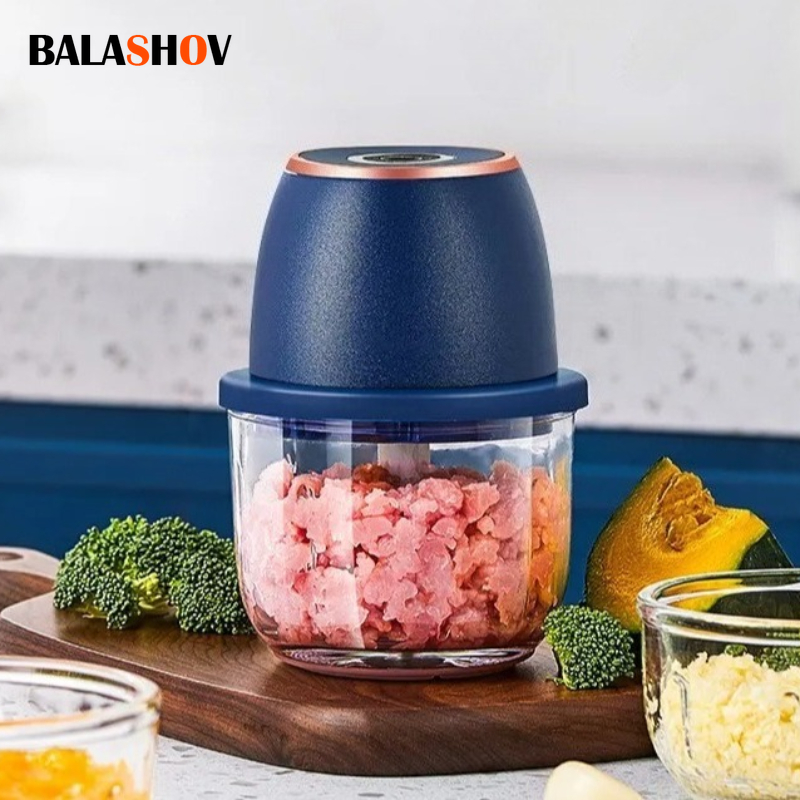 Meat Grinder Electric - 350ML Elektrische Fleischwölfe Lebensmittel Brecher Knoblauchstampfer