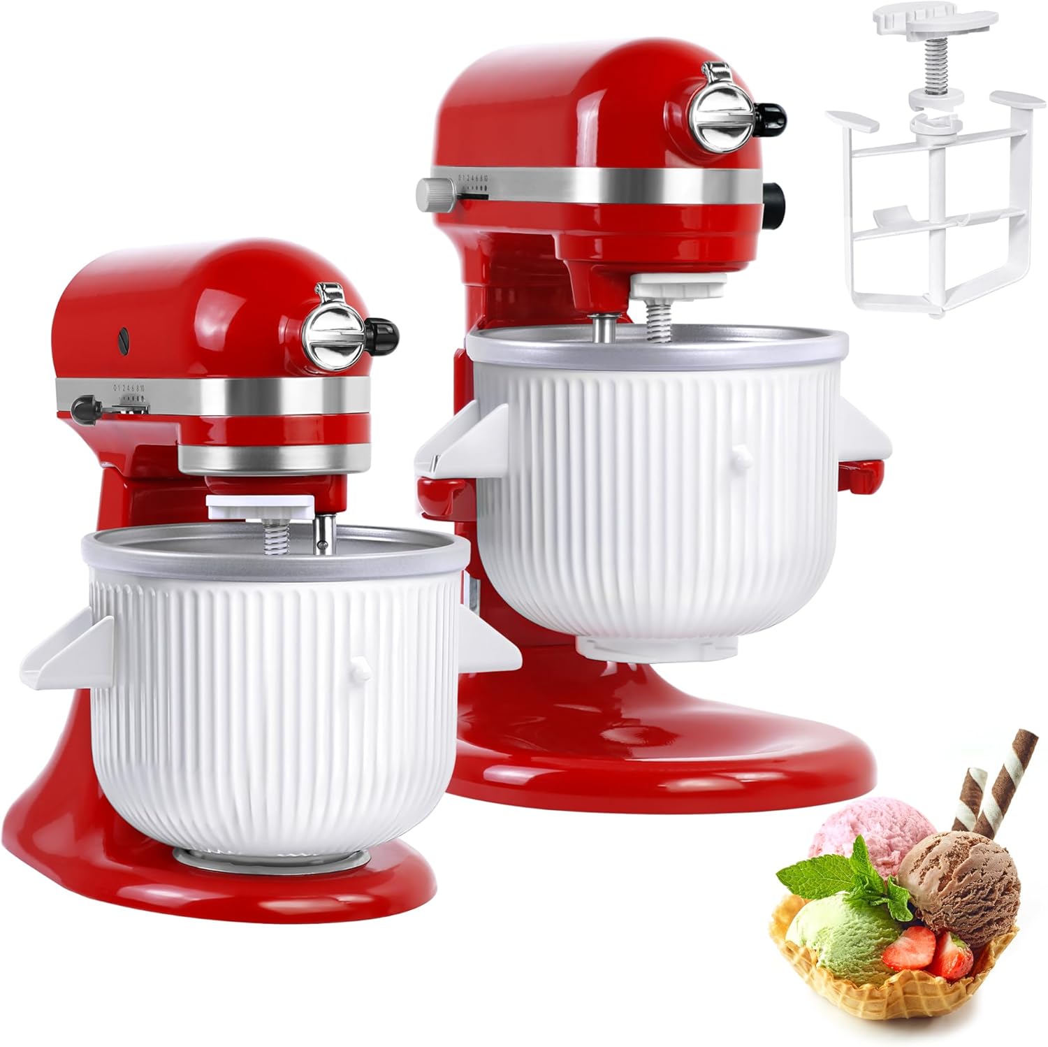 Commercial Kitchen Juicer - Eismaschinen-Aufsatz für KitchenAid-Standmixer – kompatibel mit