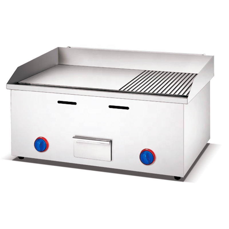 Commercial Kitchen Griddle - Gewerbliche Edelstahl-Grillplatte für große Flächen, Tischmodell