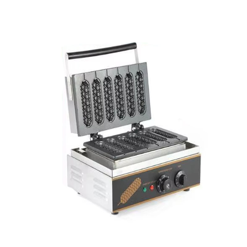 Waffle Maker Commercial - Mais-Hunde-Waffelmaschine, kommerzielles Waffeleisen, Lolly-Wurst, 110 V