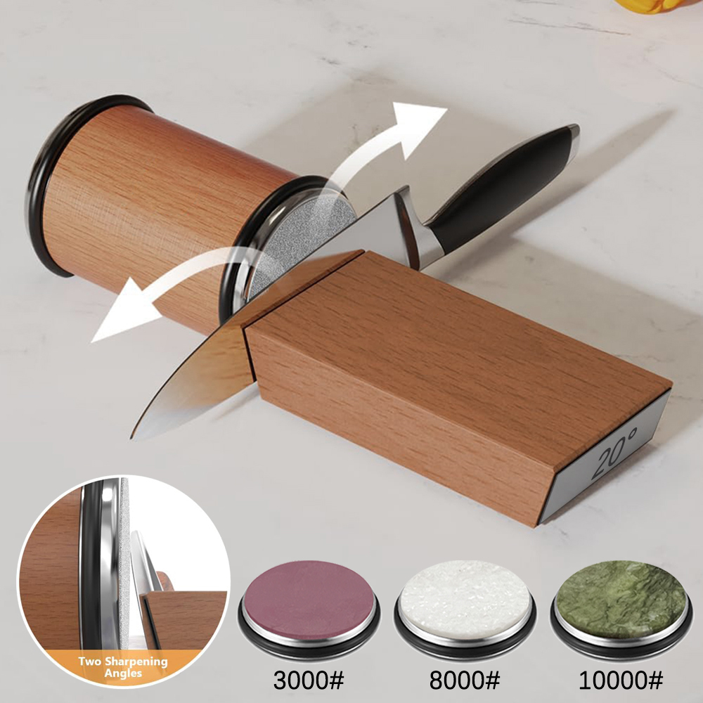Commercial Kitchen Knife Holder - Rollender Messerschärfer, magnetischer Messerhalter, Diamant-Schleifstein mit