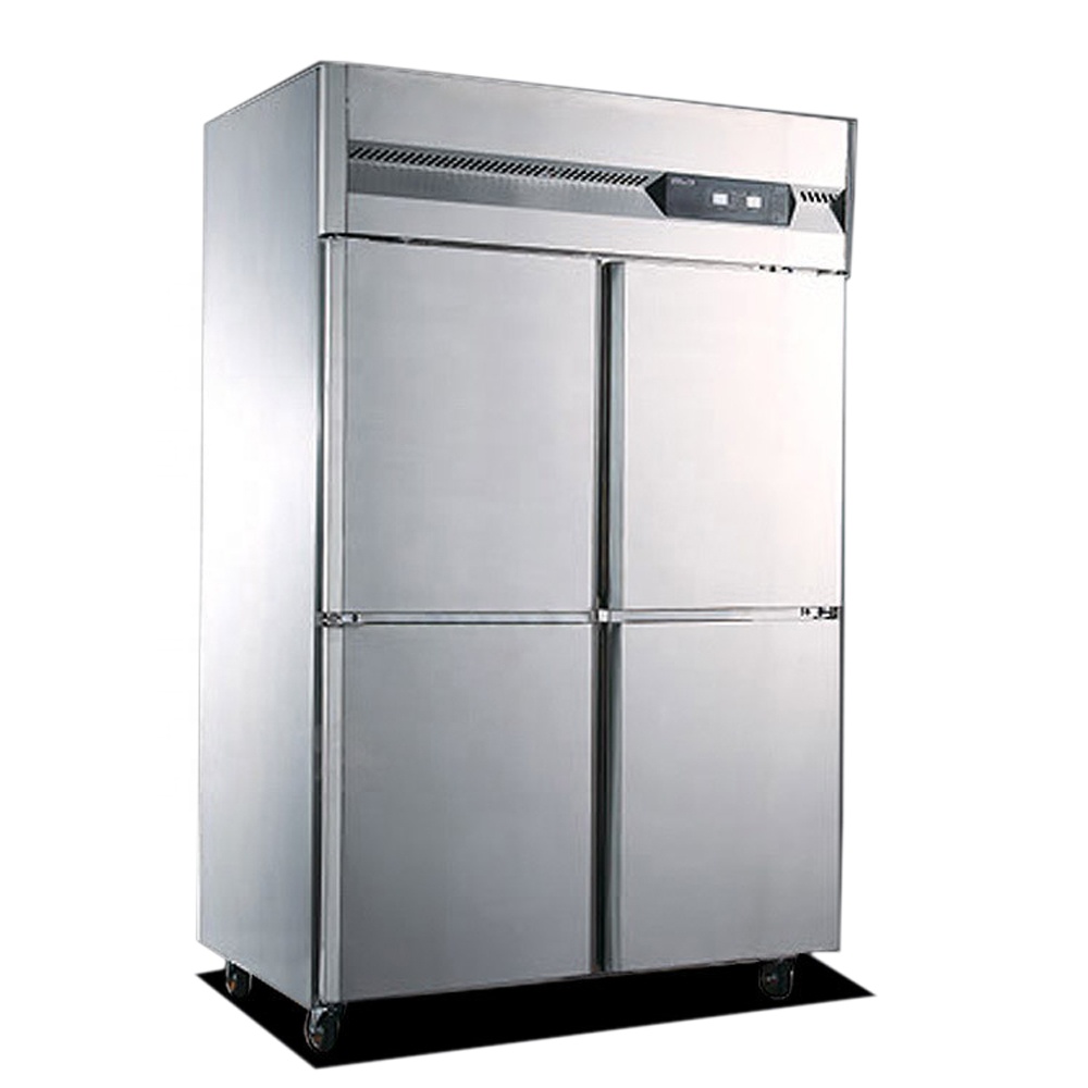 Commercial Kitchen - Edelstahl-Kühlschrank mit 4 Türen für Gewerbe