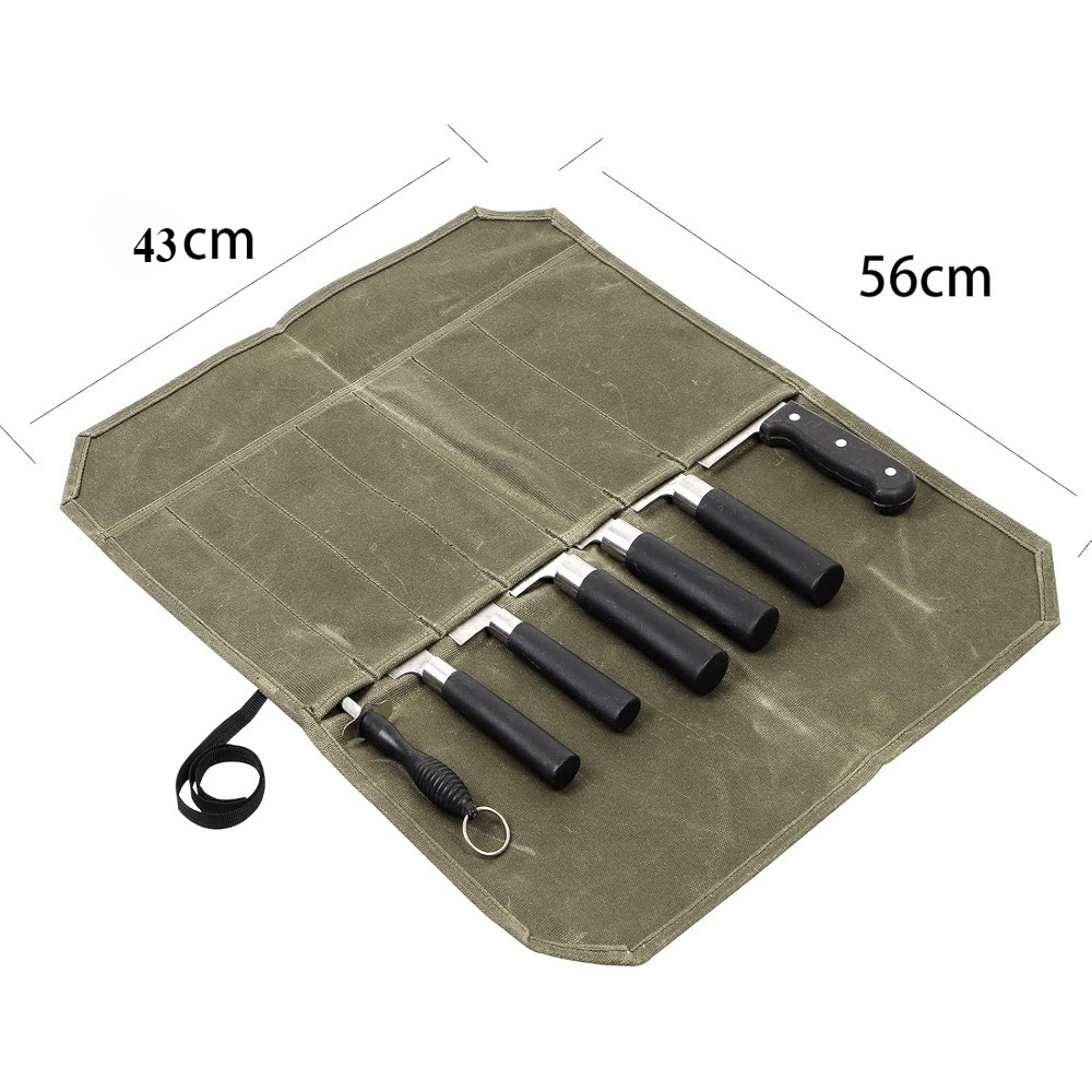 Nass Wachs Leinwand Messer Lag – Commercial Kitchen Knife Holder Bewertung und Preis