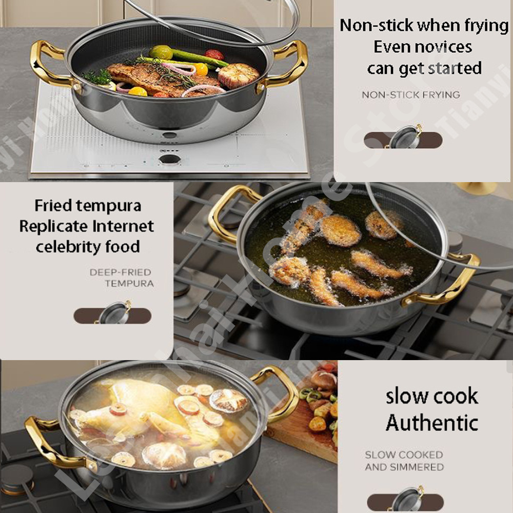 30cm Edelstahl Suppentopf Wok  – Soup Kettle Warmer Bewertung und Preis