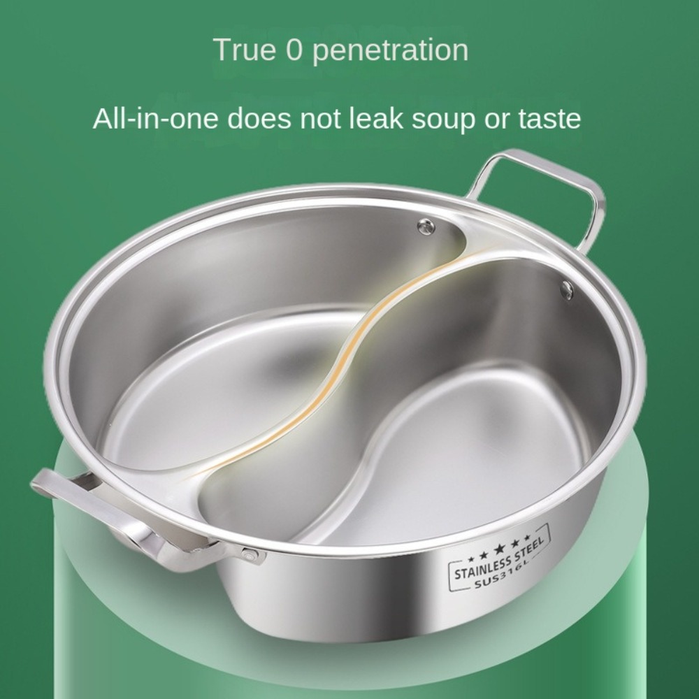 Doppelte geteilte Hot Pot aus  – Soup Kettle Warmer Bewertung und Preis