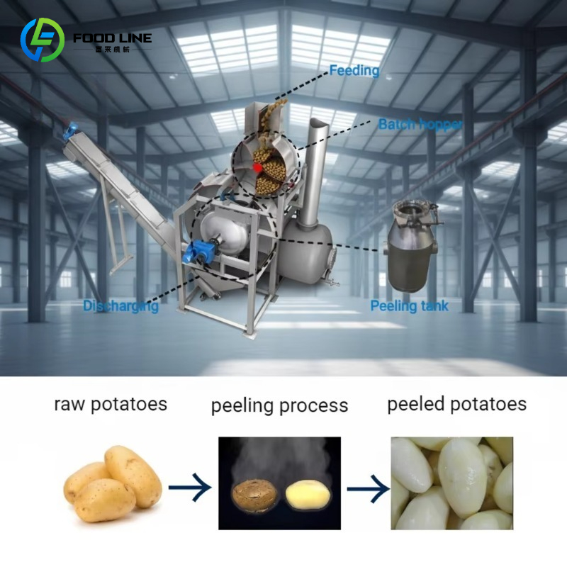 Anpassbare Hochleistungs-Dampf – Commercial Potato Peeler Bewertung und Preis