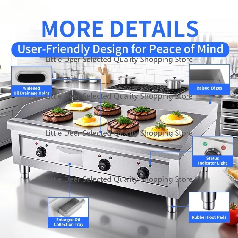 16 mm kommerzielle Restaurant- – Commercial Kitchen Griddle Bewertung und Preis