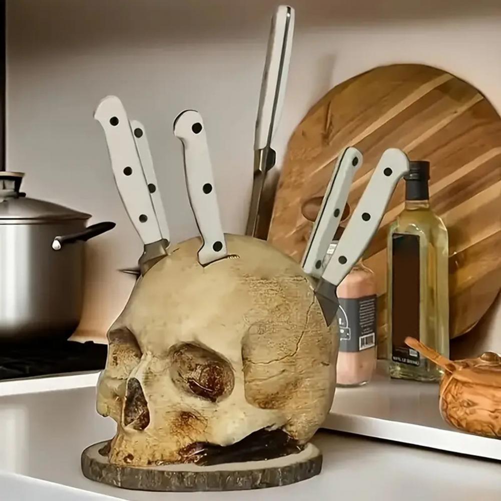 Totenkopf-förmiger Messerhalte – Commercial Kitchen Knife Holder Bewertung und Preis