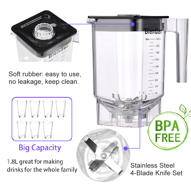 Gewerbliche Küchenmaschinen, e – Commercial Blender Heavy Duty Bewertung und Preis
