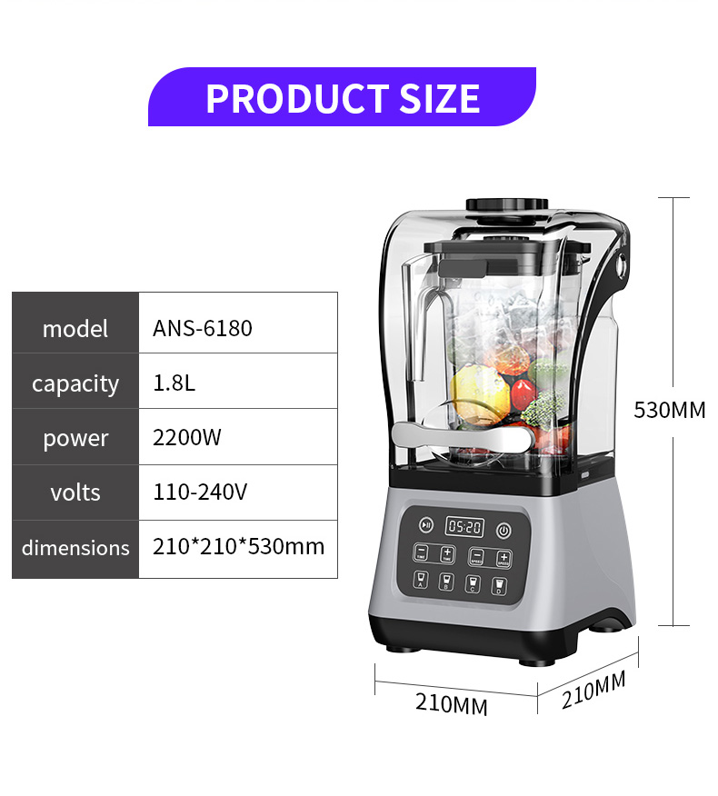 Gewerbliche Küchenmaschinen, e – Commercial Blender Heavy Duty Bewertung und Preis