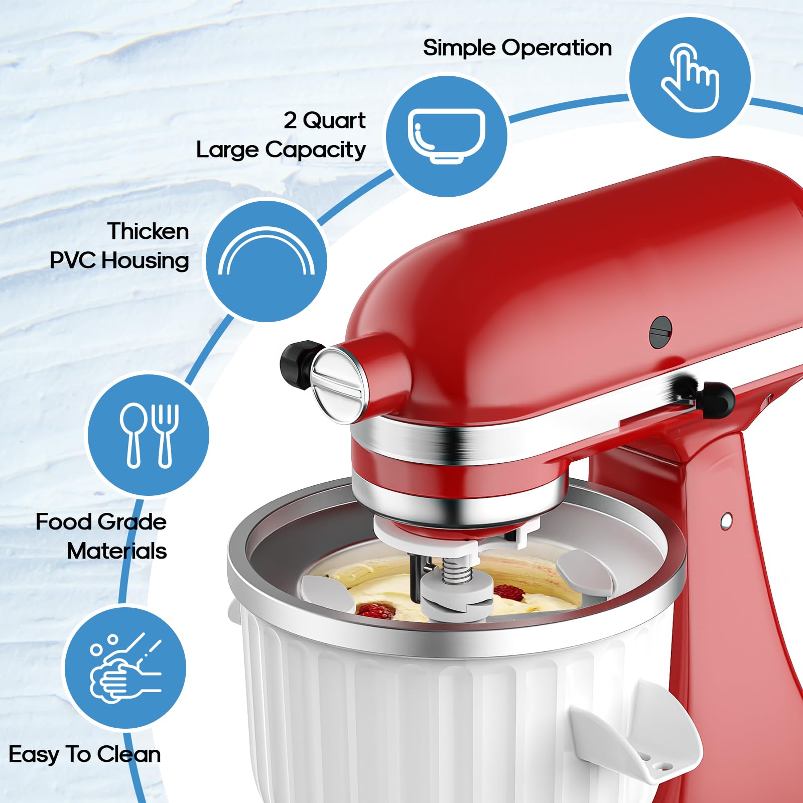 2-Liter-Eiscreme-Aufsatz für K – Commercial Kitchen Juicer Bewertung und Preis