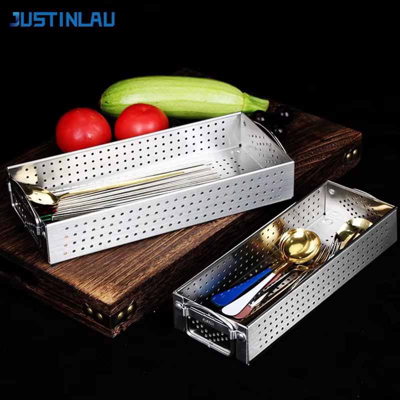JUSTINLAU Edelstahl-Besteckkas – Commercial Kitchen Knife Holder Bewertung und Preis