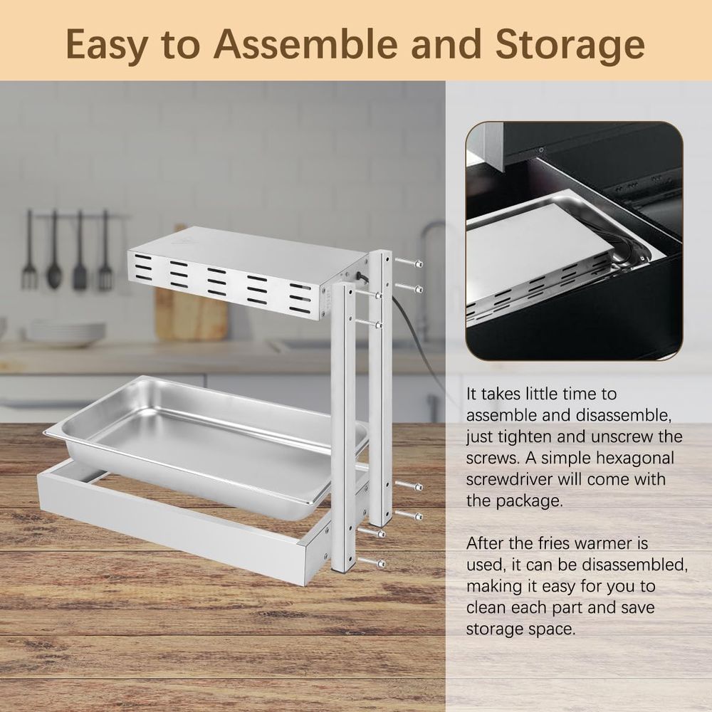 Pommes-Frites-Wärmer, kommerzi – Commercial Kitchen Lighting Bewertung und Preis