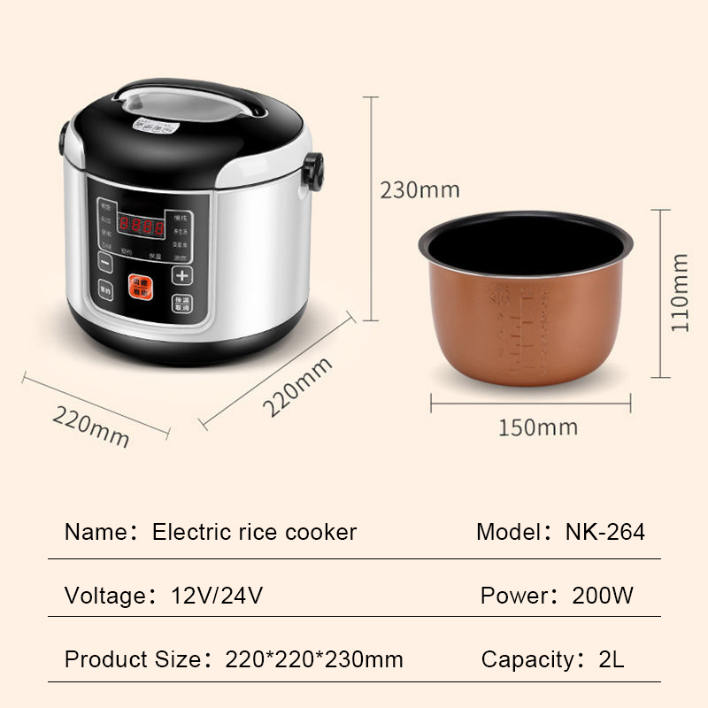 12V 24V Mini Reiskocher Auto L – Soup Kettle Warmer Bewertung und Preis