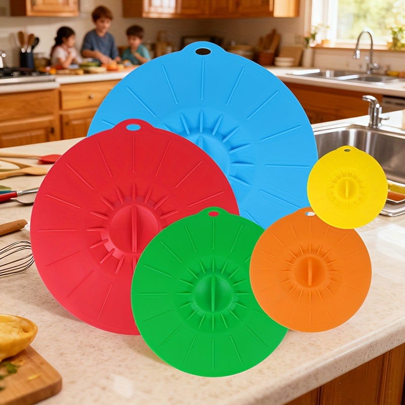 5-teiliges Silikon-Deckel-Set, – Commercial Kitchen Pots And Pans Bewertung und Preis