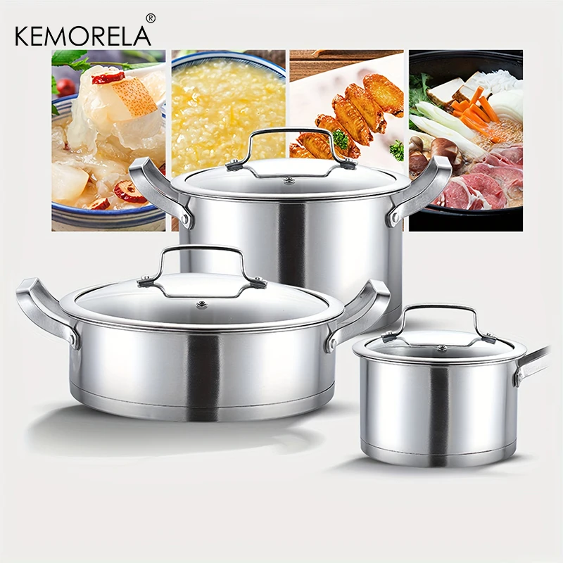 16/20/24 cm Edelstahl Topf Set – Soup Kettle Warmer Bewertung und Preis