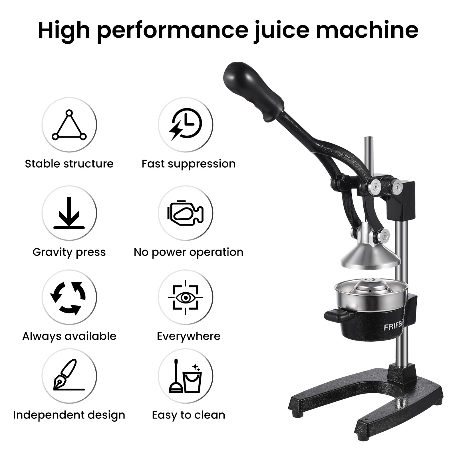 Leichter manueller Zitrusentsa – Commercial Kitchen Juicer Bewertung und Preis
