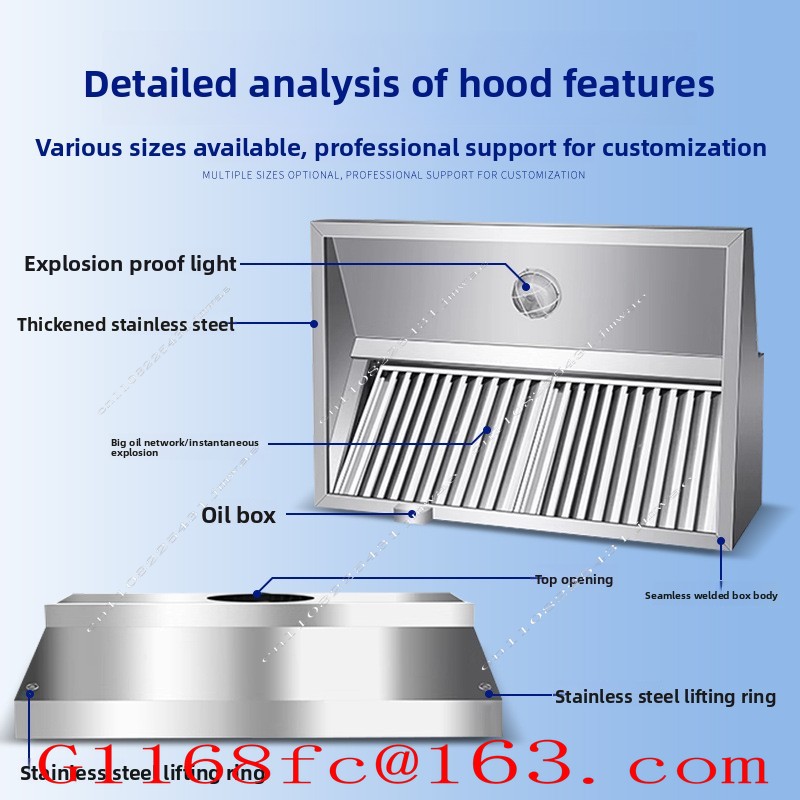 Edelstahl-Abzugshaube für Gewe – Commercial Kitchen Hoods Bewertung und Preis