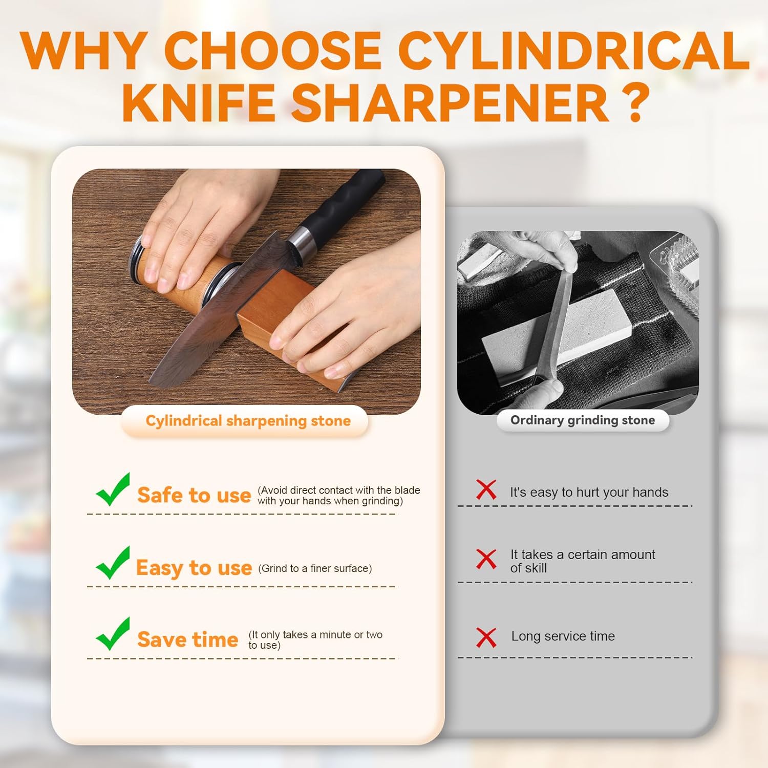 Rollender Messerschärfer, magn – Commercial Kitchen Knife Holder Bewertung und Preis