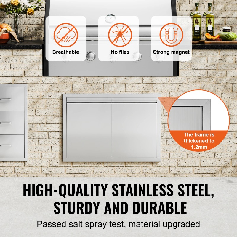 BBQ-Zugangstür aus Edelstahl m – Commercial Kitchen Wall Panel Bewertung und Preis